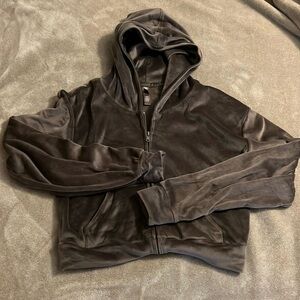 Skims Velour Zip up (cropped)